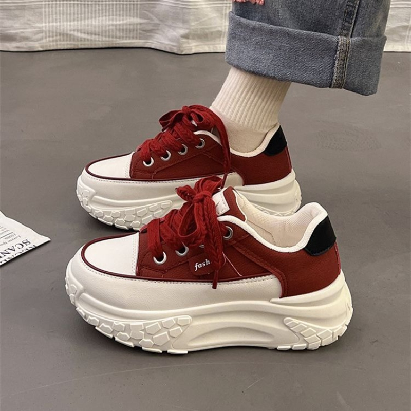 Chunky Sneaker Platform - Spring Chunky White Sneakers for Women