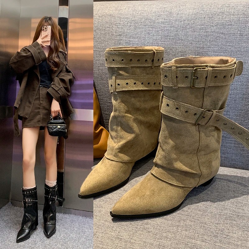 Street Fashion Dress - 2025 Pointed Toe Women's Winter Boots