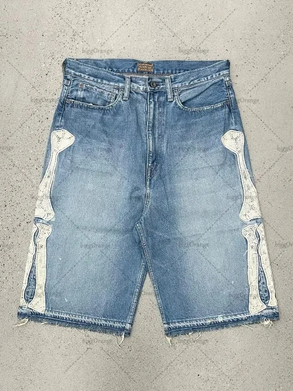Street Fashion Baggy - Deeptown Y2k Vintage Harajuku Denim Shorts