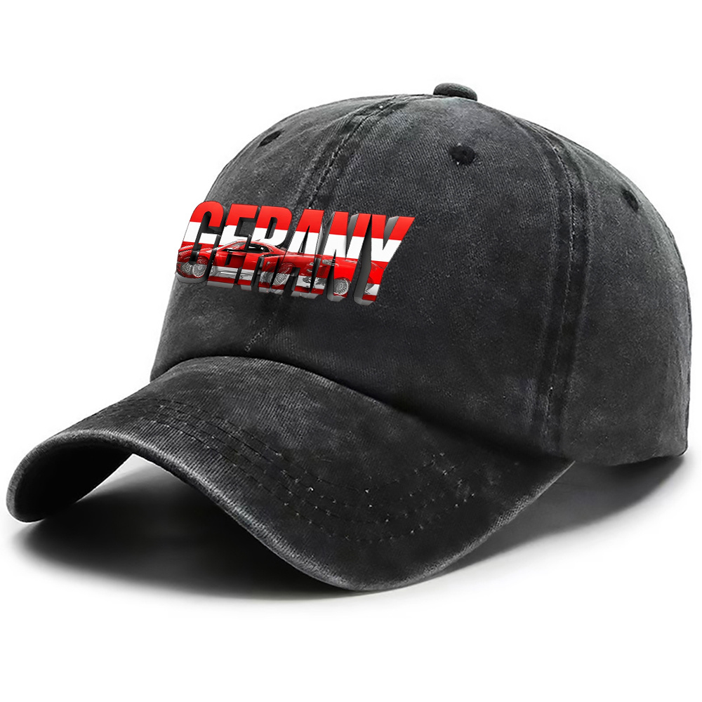 Street Fashion Germany - 1pc Germany Style Washed Hat, Fashion