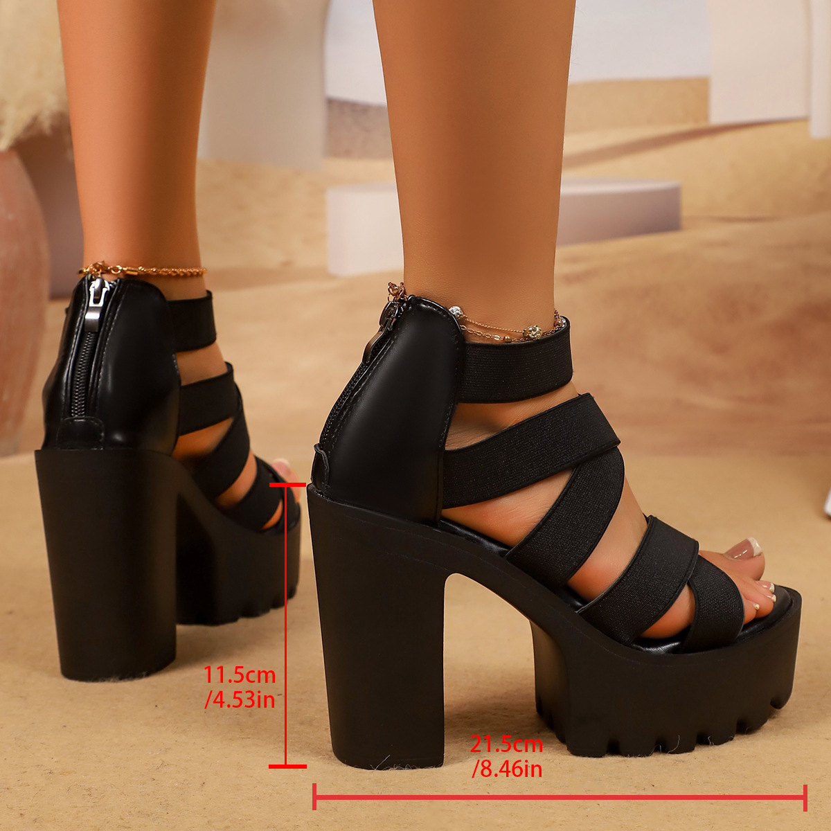 Punk Style Chunky High Heels P - Chunky Sneaker Platform 评论和价格
