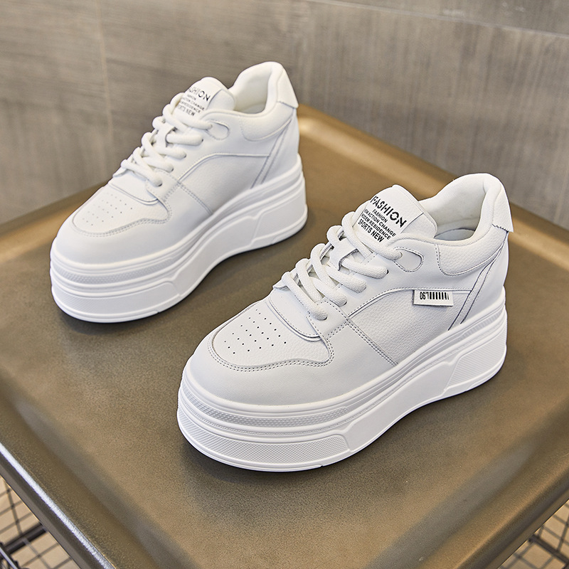 9CM Genuine Leather NEW Brand  - Chunky Sneaker Platform 评论和价格