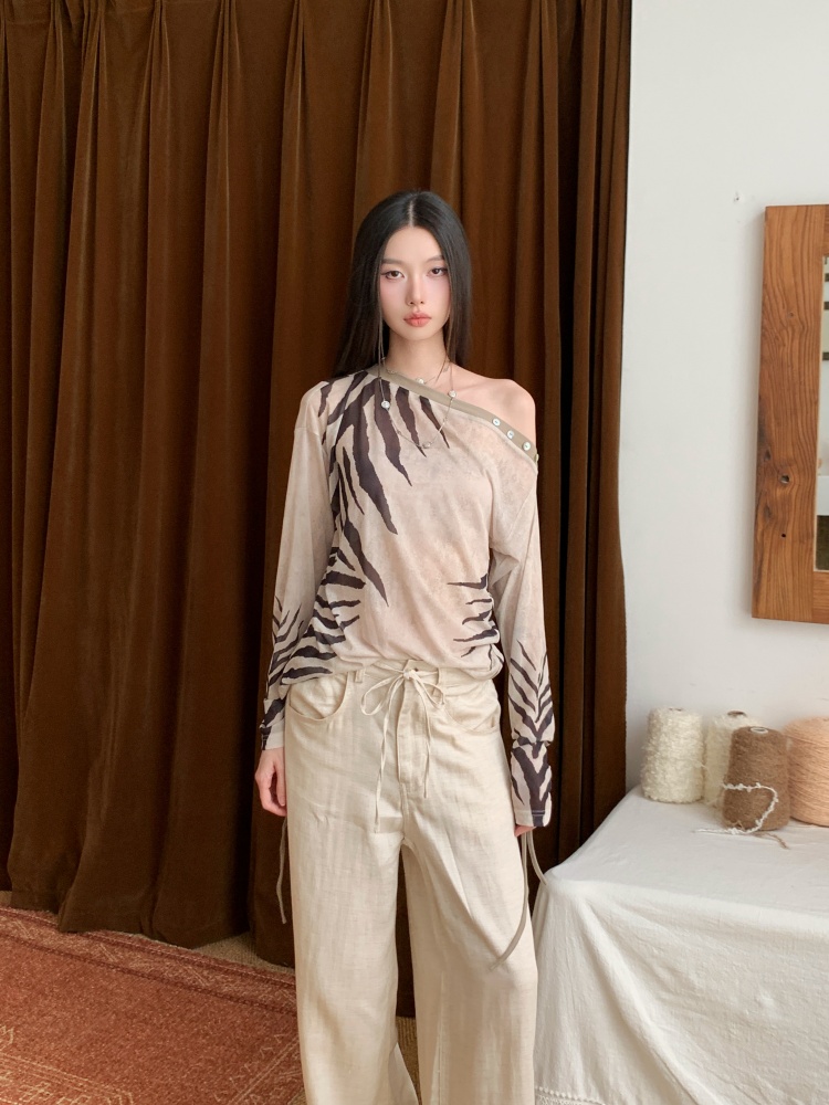 CHEERART Zebra Off Shoulder De - Street Fashion Fall 2025 评论和价格