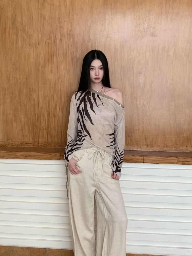 CHEERART Zebra Off Shoulder De - Street Fashion Fall 2025 评论和价格