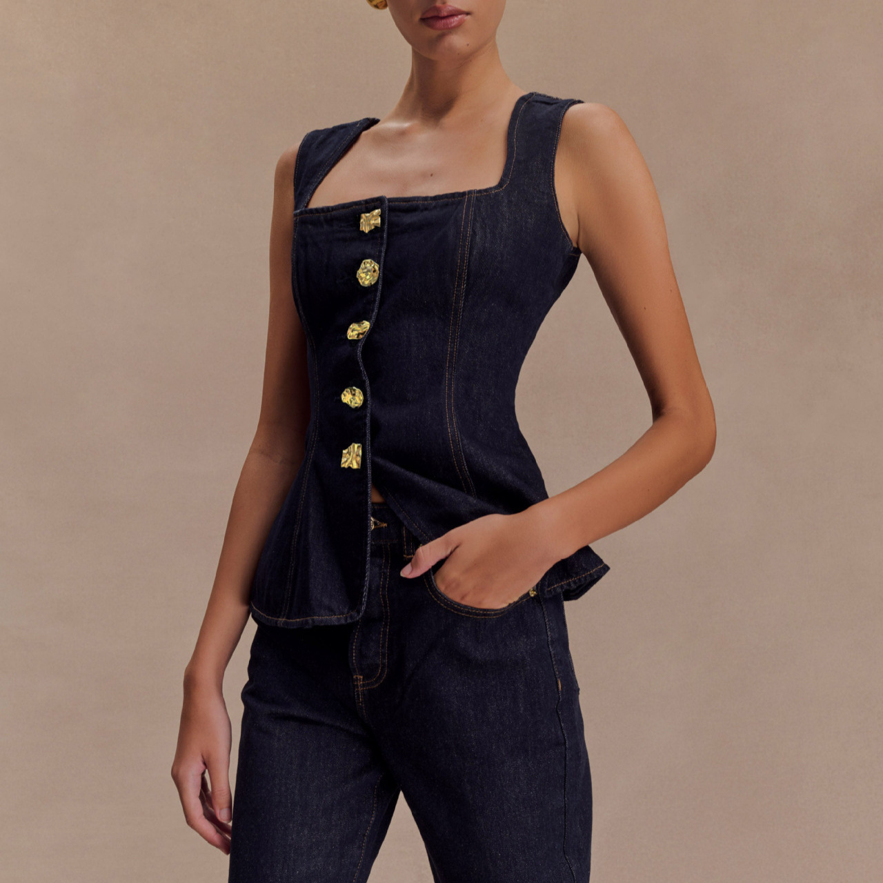 Summer Denim Pant Sets Women 2 - Street Fashion Baggy 评论和价格