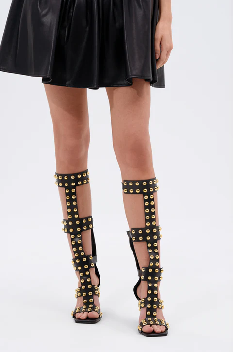 Women's Black Gladiator Sandal - Street Fashion Dress 评论和价格