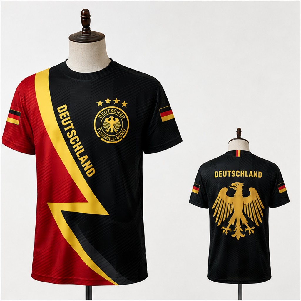 Mens Germany Round Neck T Shir - Street Fashion Germany 评论和价格