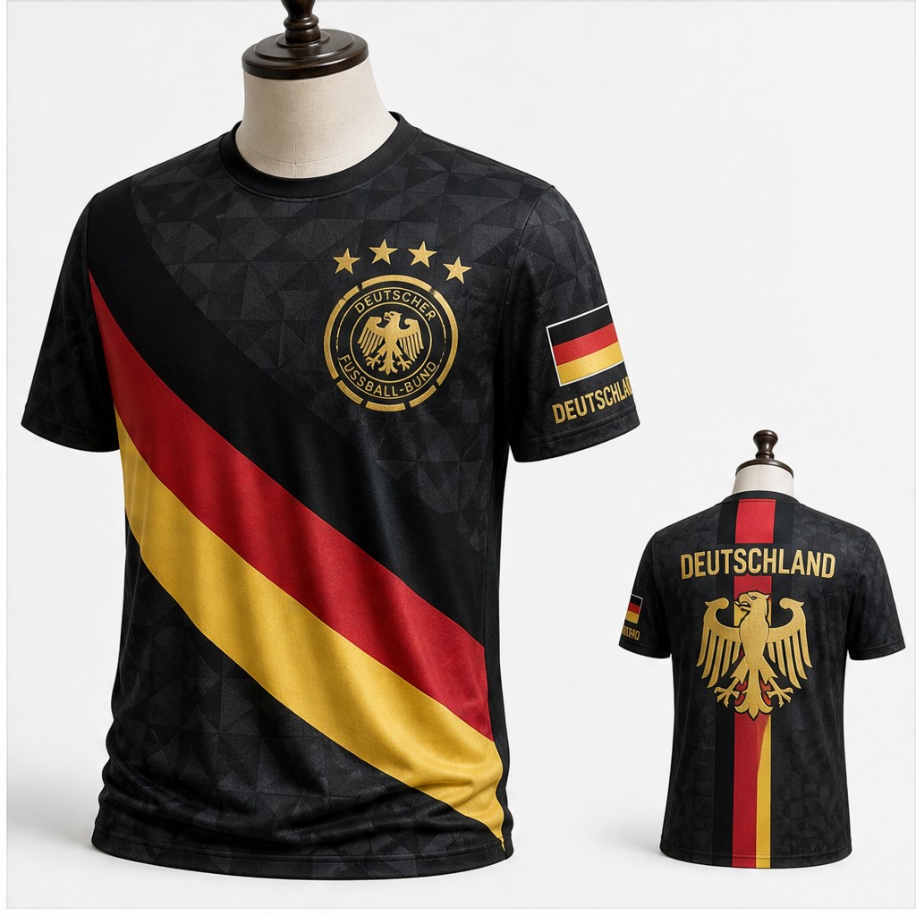 Mens Germany Round Neck T Shir - Street Fashion Germany 评论和价格