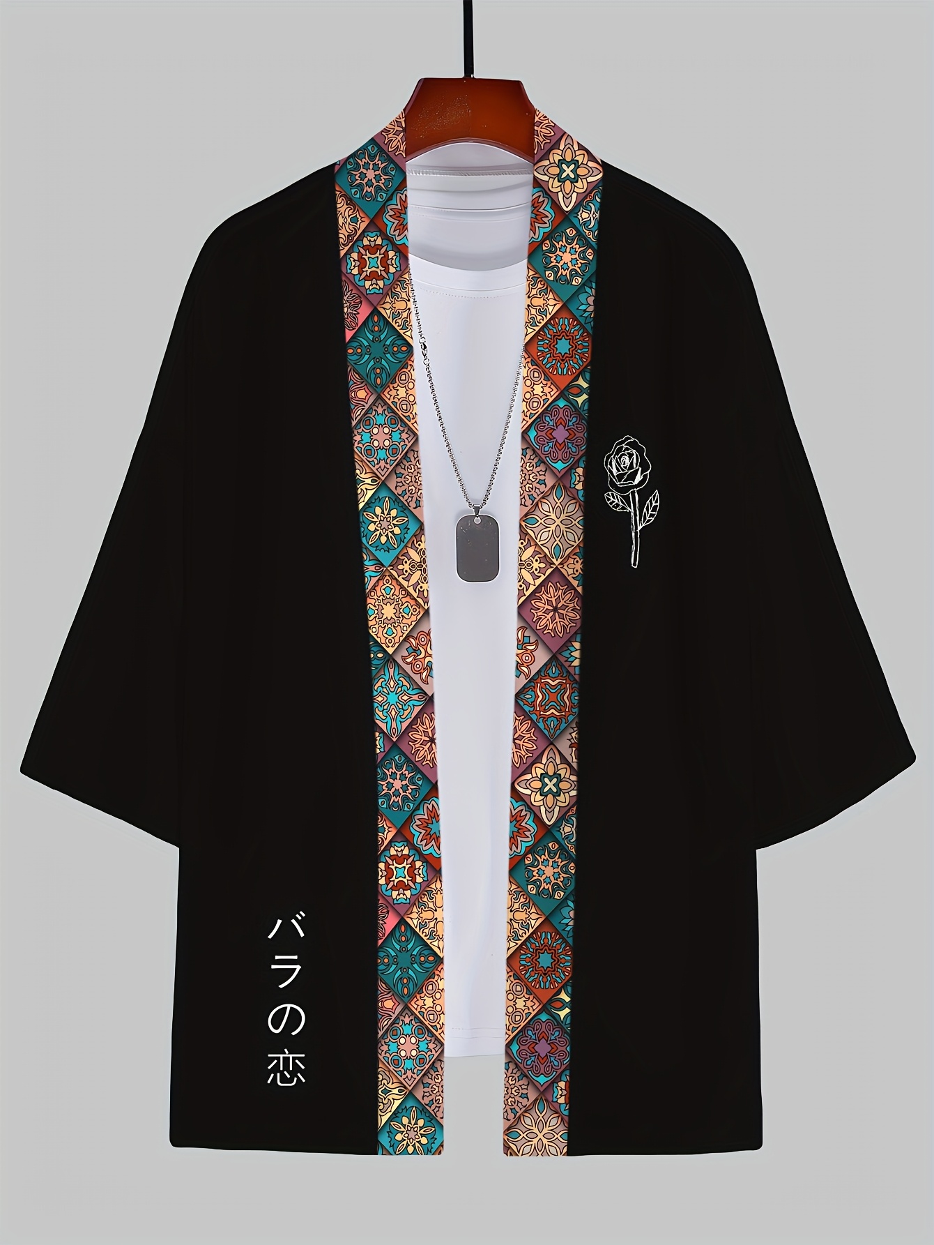 2026 Summer Men's Kimono 3D Pr - Street Fashion Designer 评论和价格