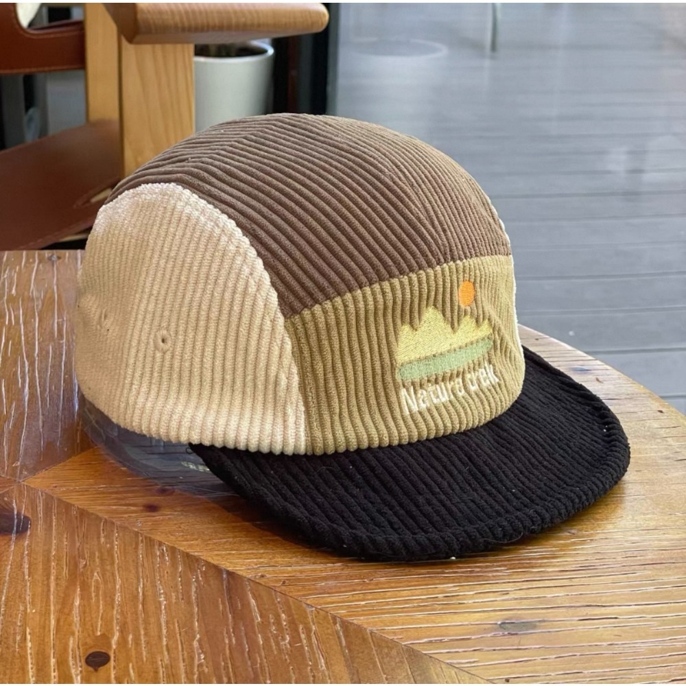 5 Panel Short Brim Cap for Men - Corduroy Cap 5 Panel 评论和价格