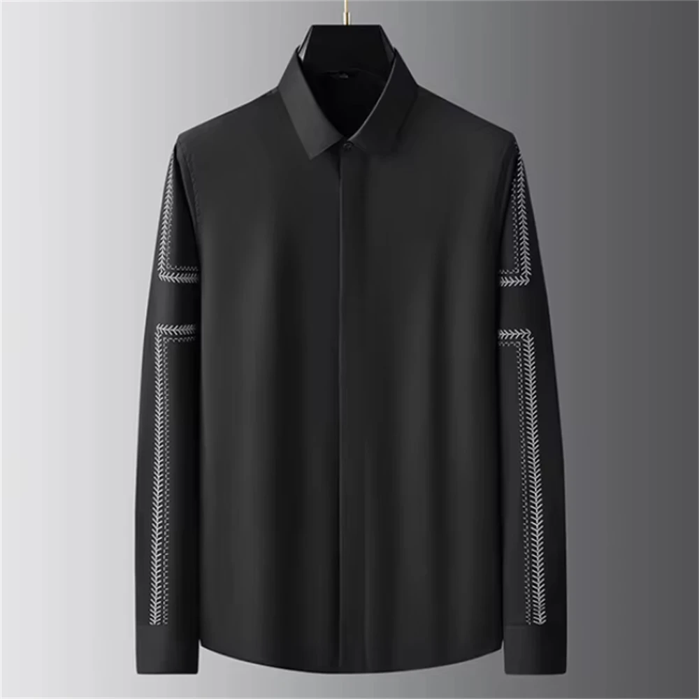Luxury basic shirt men's long  - Street Fashion Shanghai 评论和价格