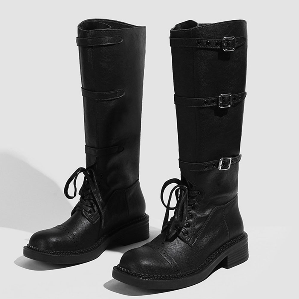 Women's Knee High Boots Vintag - Street Fashion Designer 评论和价格
