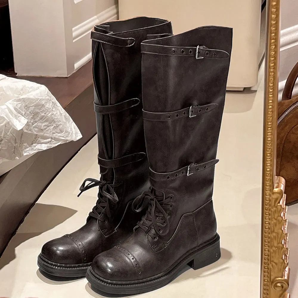 Women's Knee High Boots Vintag - Street Fashion Designer 评论和价格