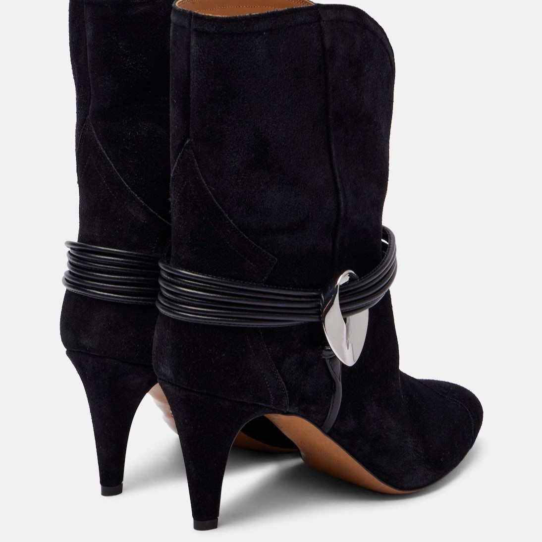 Women's Suede Western Ankle Bo - Street Fashion Look 评论和价格