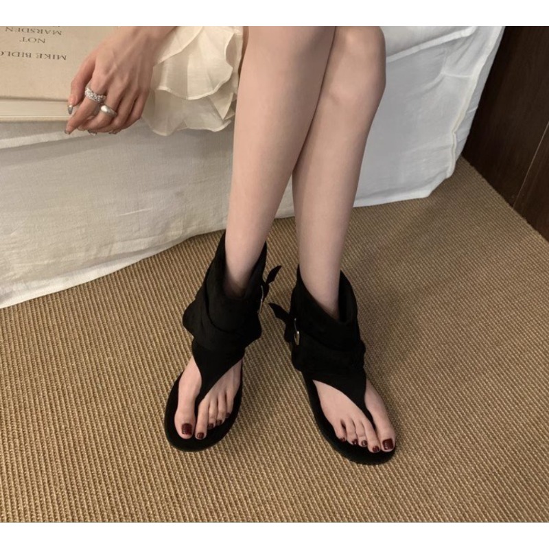 2025Spring Clip Toe Flats Sand - Street Fashion Dress 评论和价格