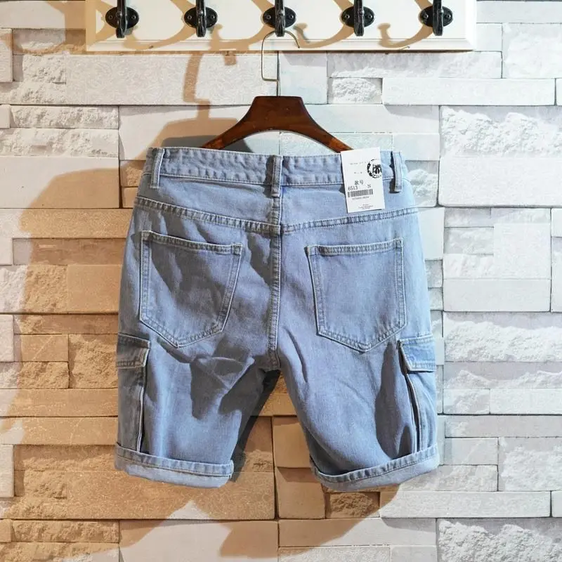 Loose Straight Short Jeans Pan - Street Fashion Baggy 评论和价格