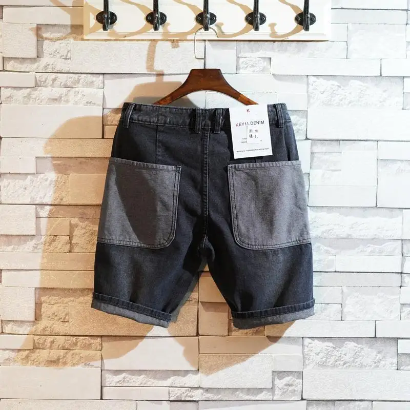 Loose Straight Short Jeans Pan - Street Fashion Baggy 评论和价格