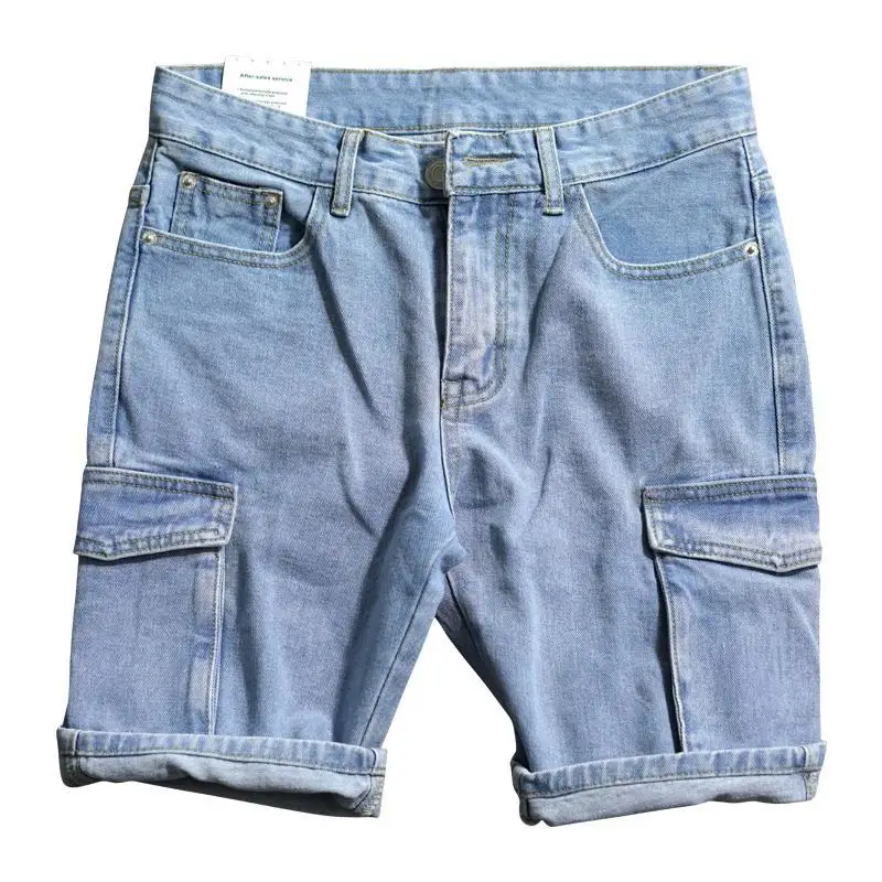Loose Straight Short Jeans Pan - Street Fashion Baggy 评论和价格