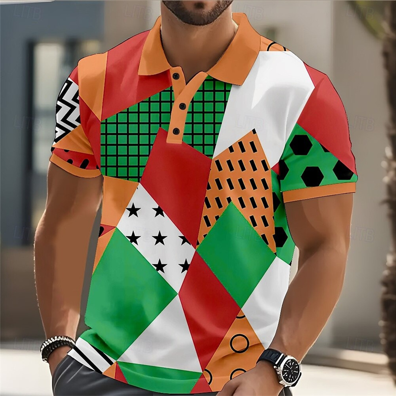 2025 Men's Polo Shirt Golf Shi - Street Fashion Shanghai 评论和价格