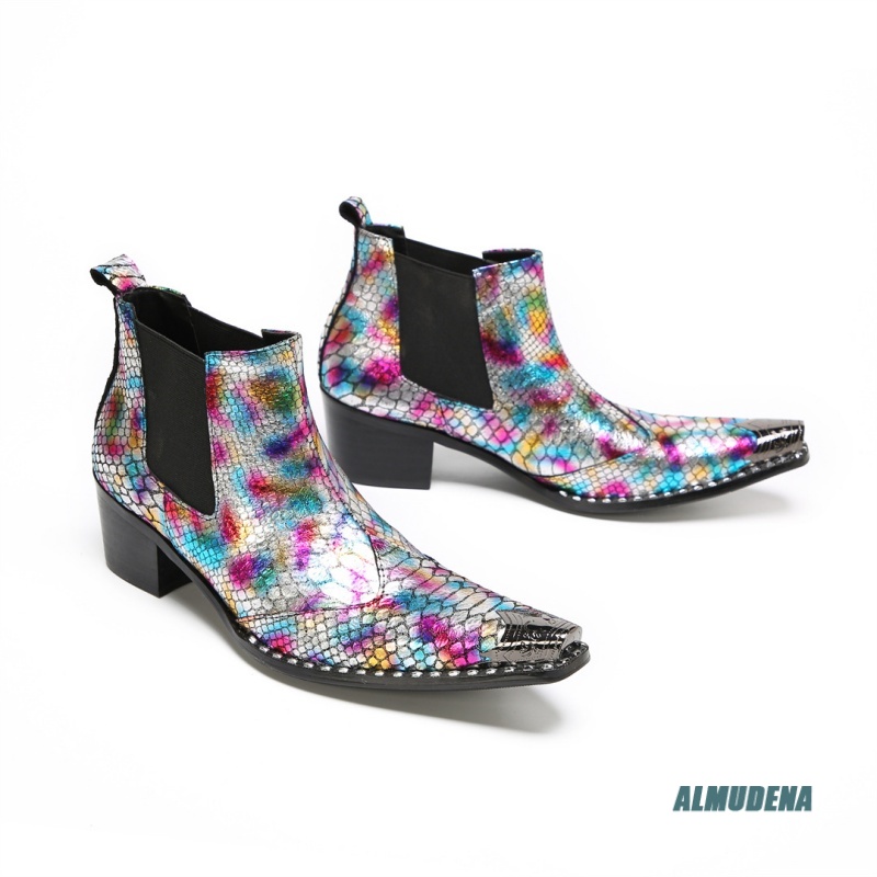 Multicolor Metallic Snake Prin - Street Fashion Dress 评论和价格