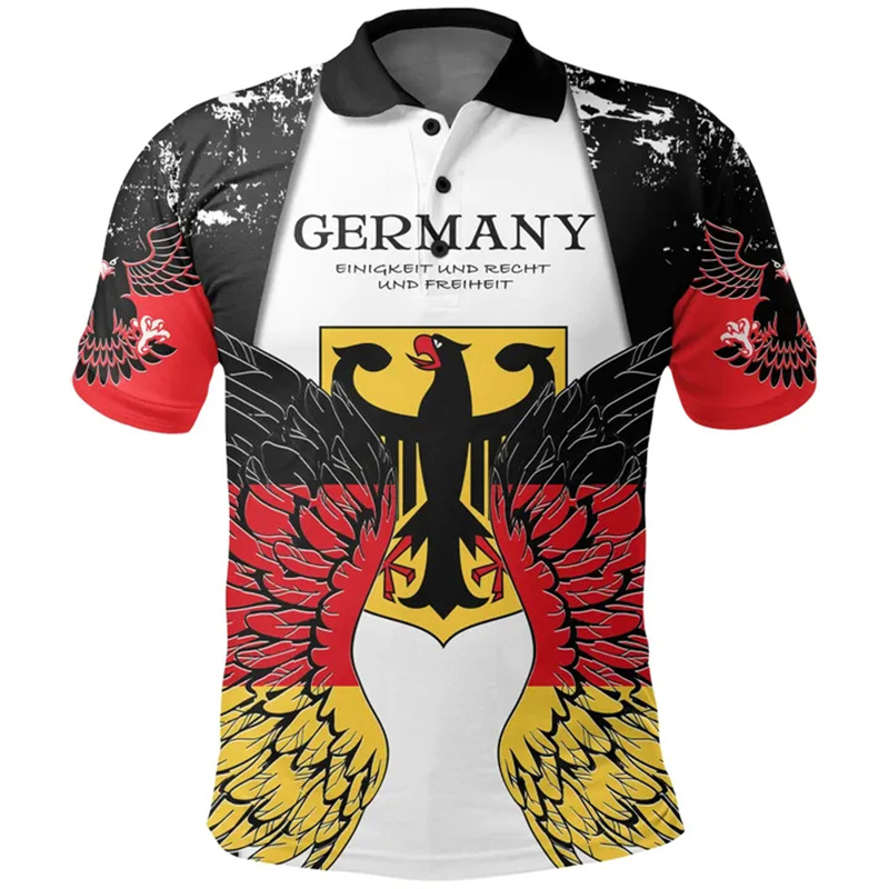 German Coat Of Arms Polo Shirt - Street Fashion Germany 评论和价格