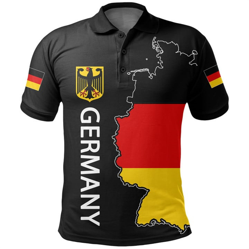 German Coat Of Arms Polo Shirt - Street Fashion Germany 评论和价格