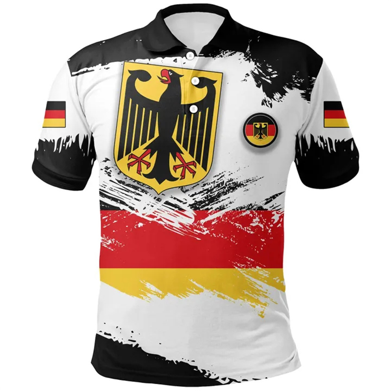 German Coat Of Arms Polo Shirt - Street Fashion Germany 评论和价格
