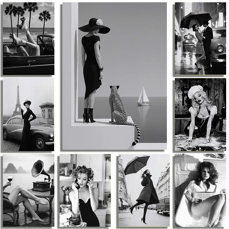 Black And White Fashion Street - Street Fashion Model 评论和价格