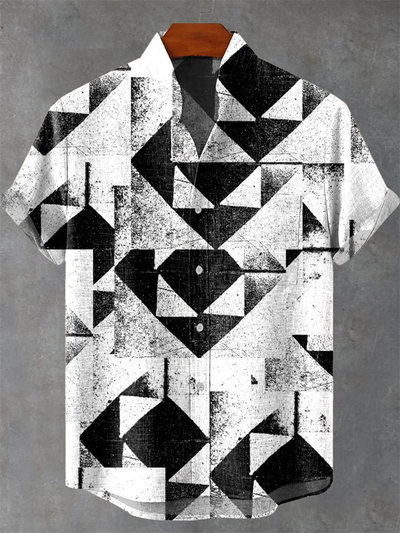 Men's New Short Sleeve Shirt 3 - Street Fashion Shanghai 评论和价格