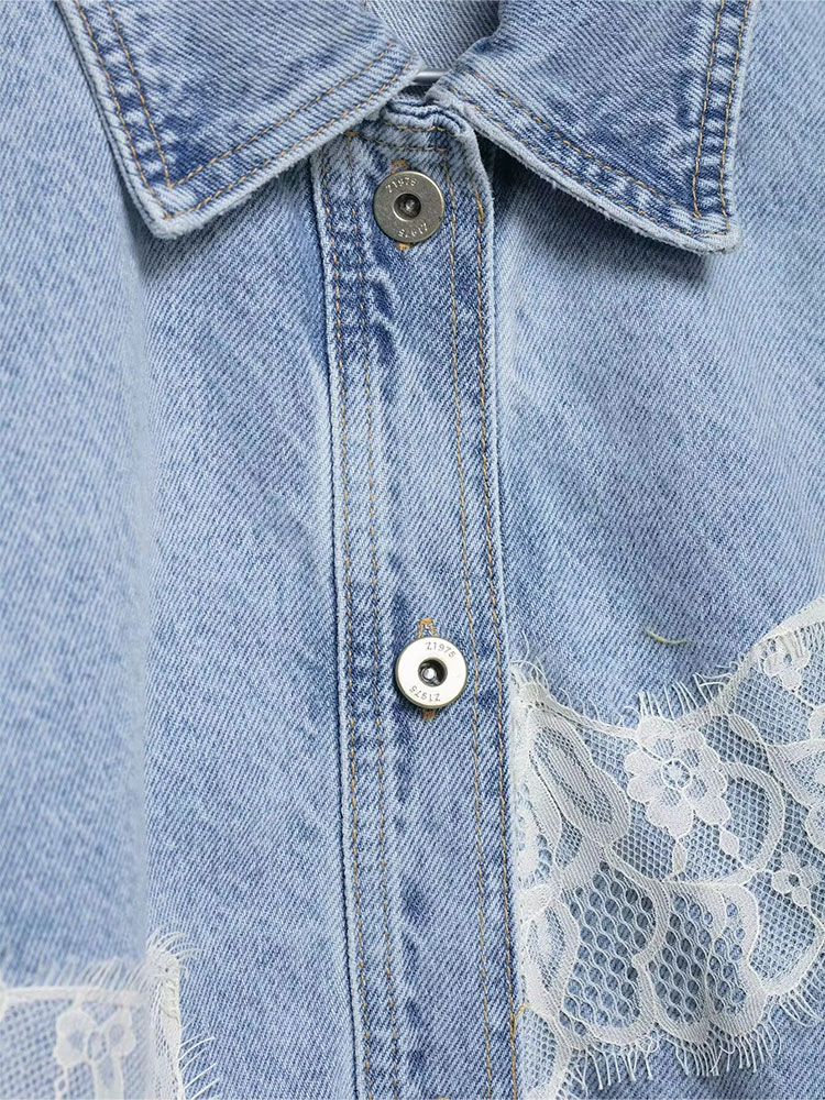 HH Elegant Women Blue Denim Ja - Street Fashion Jacket 评论和价格
