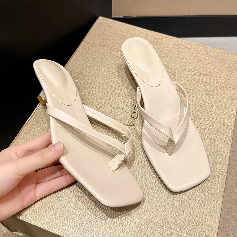 Summer Women Clip Toe Slippers - Street Fashion Dress 评论和价格