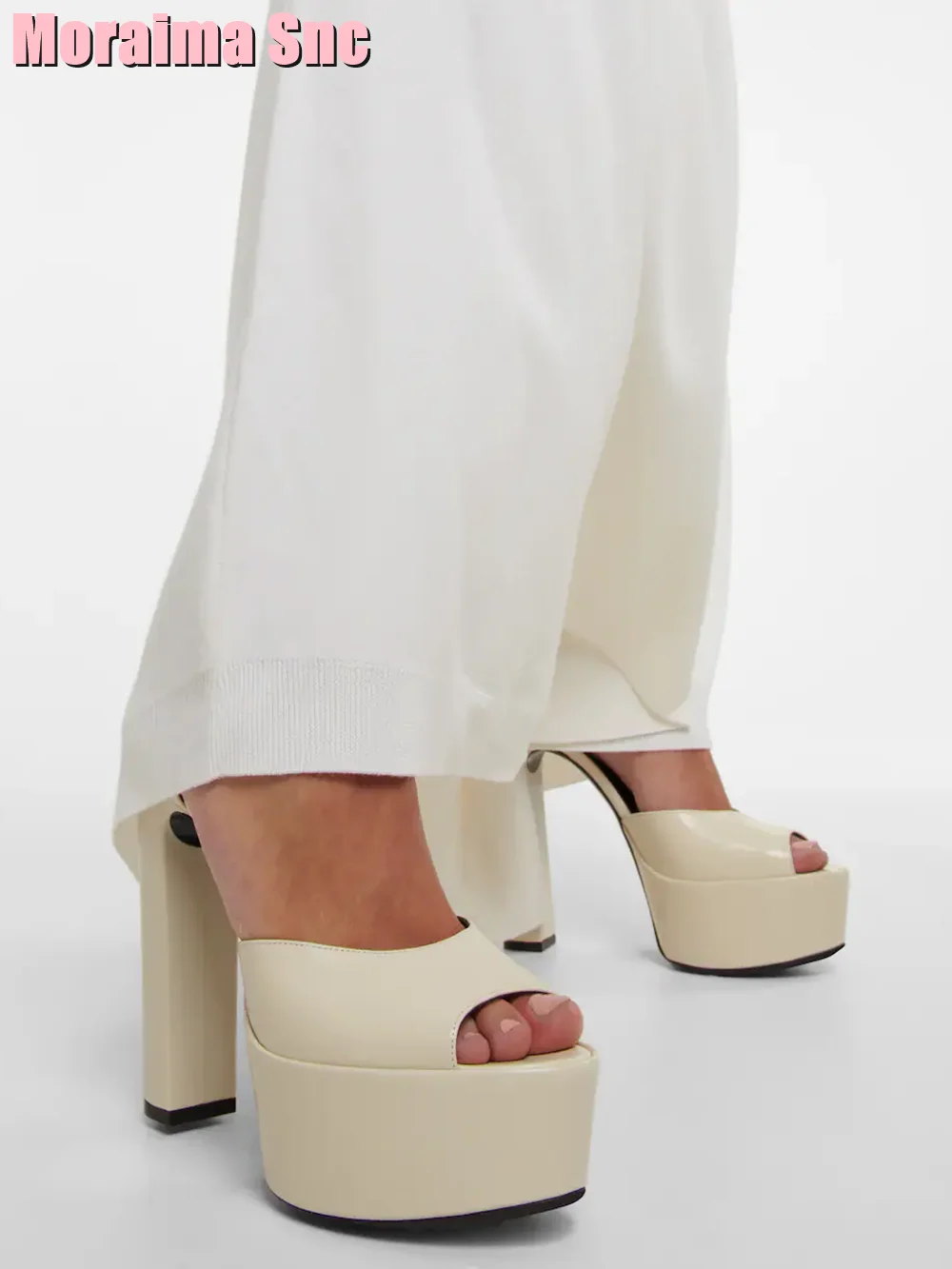 Peep Toe Platform Patent Leath - Chunky Sneaker Platform 评论和价格