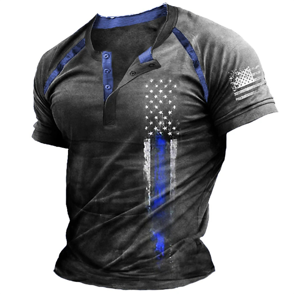 Funny 3D American Flag Print M - Street Fashion Clothing 评论和价格