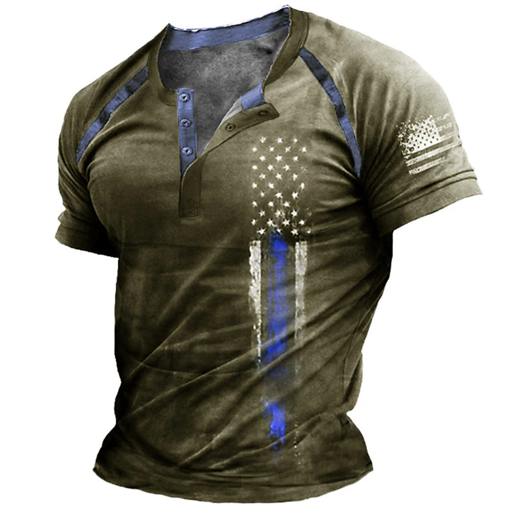Funny 3D American Flag Print M - Street Fashion Clothing 评论和价格