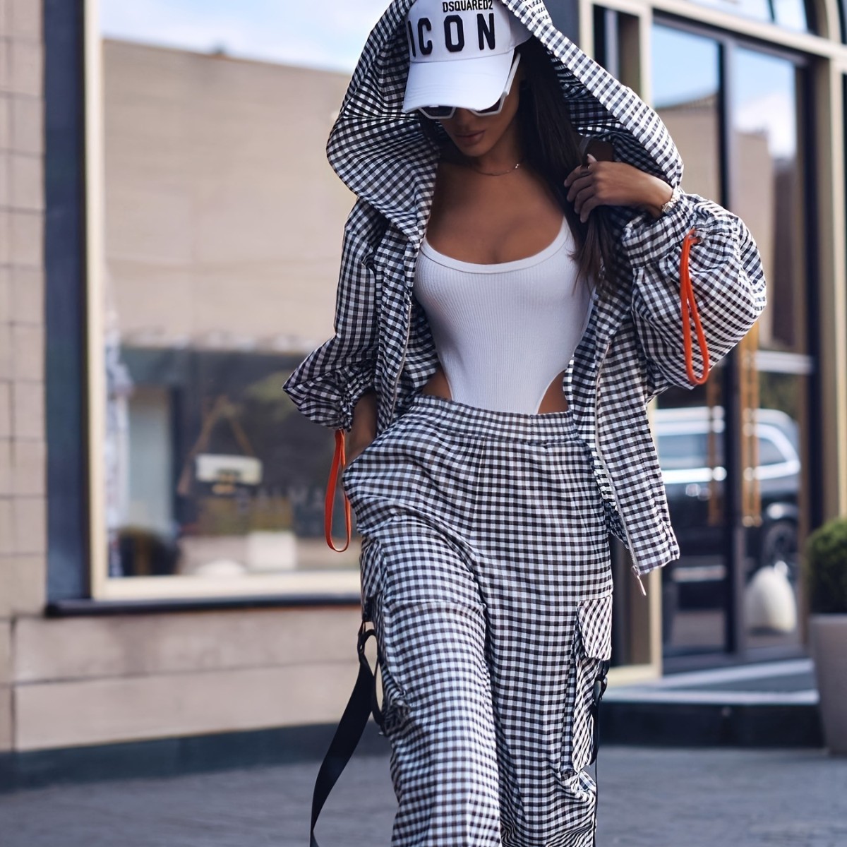 Spring Autumn Casual Plaid Pri - Street Fashion Jacket 评论和价格