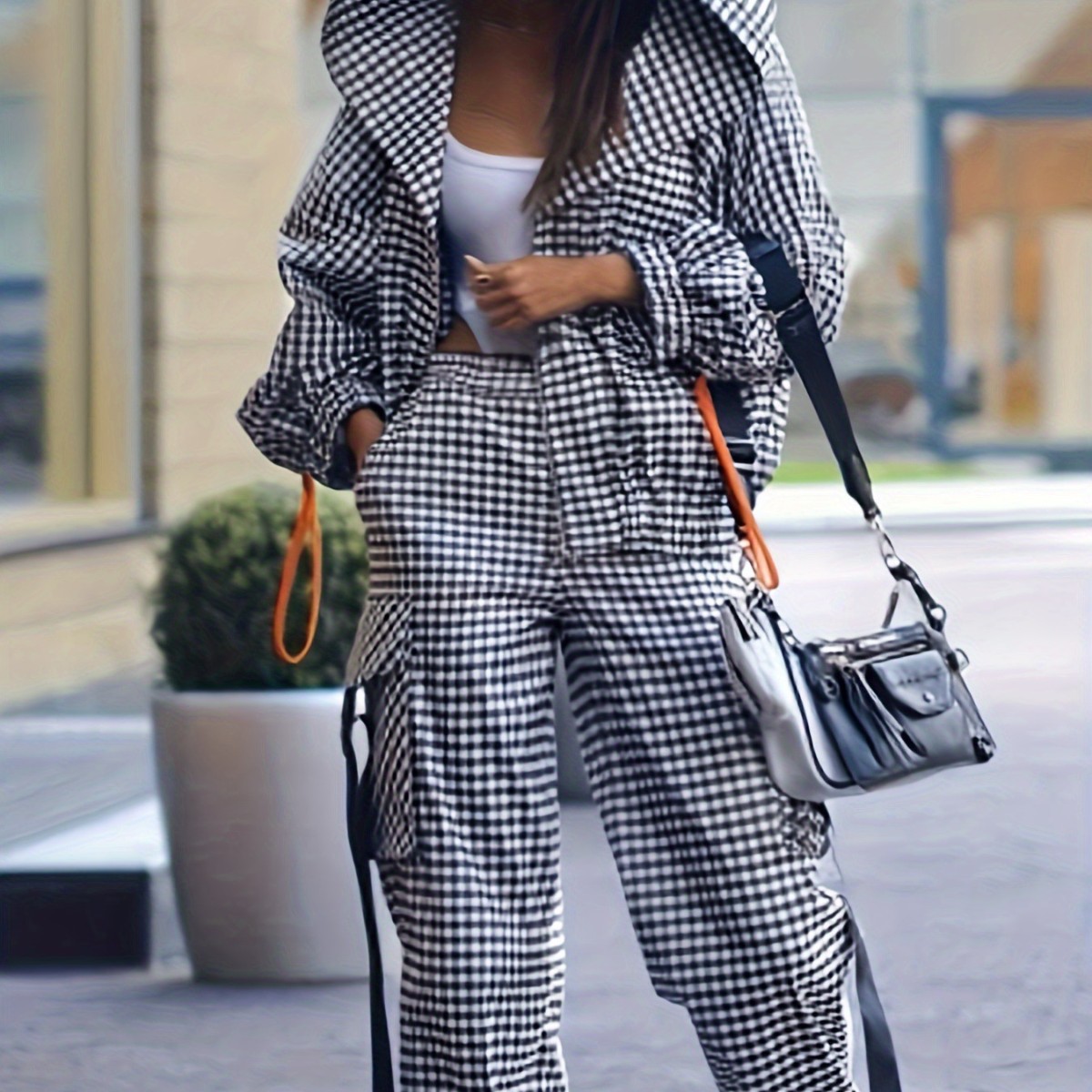 Spring Autumn Casual Plaid Pri - Street Fashion Jacket 评论和价格