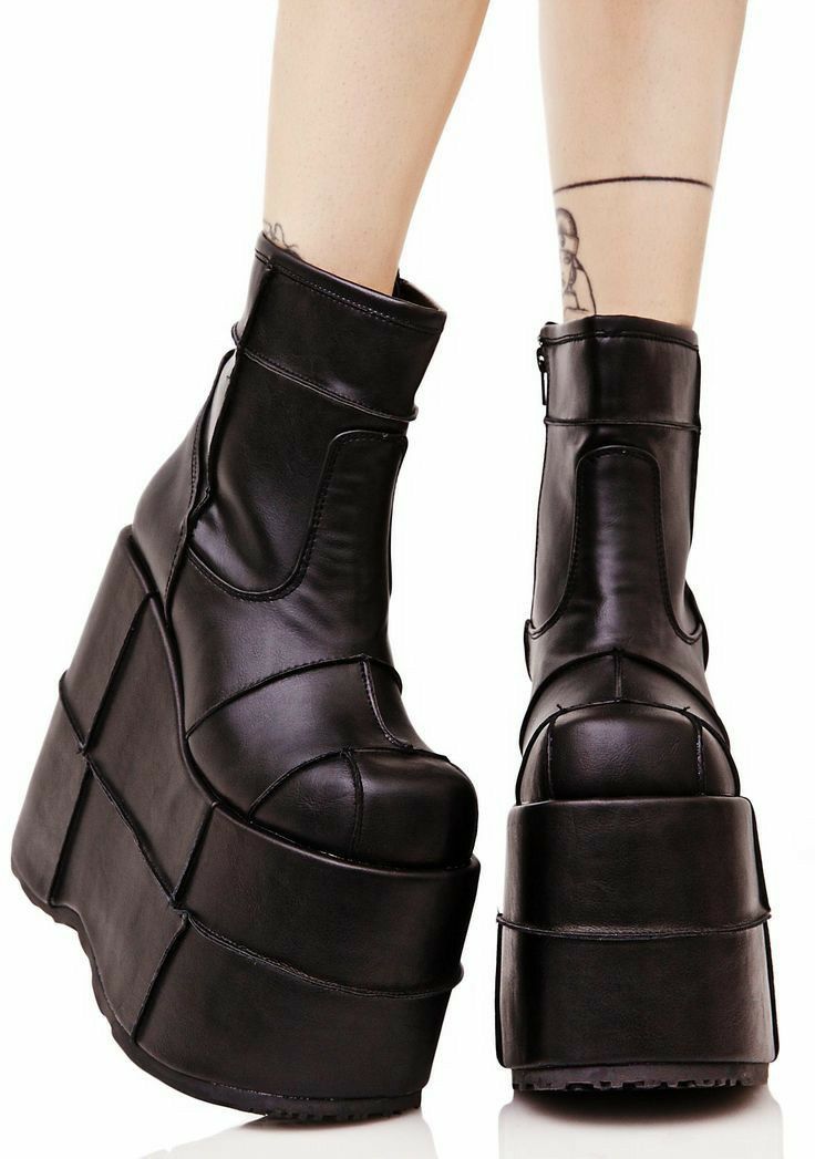 Punk Style Round Toe Mid-Calf  - Street Fashion Designer 评论和价格