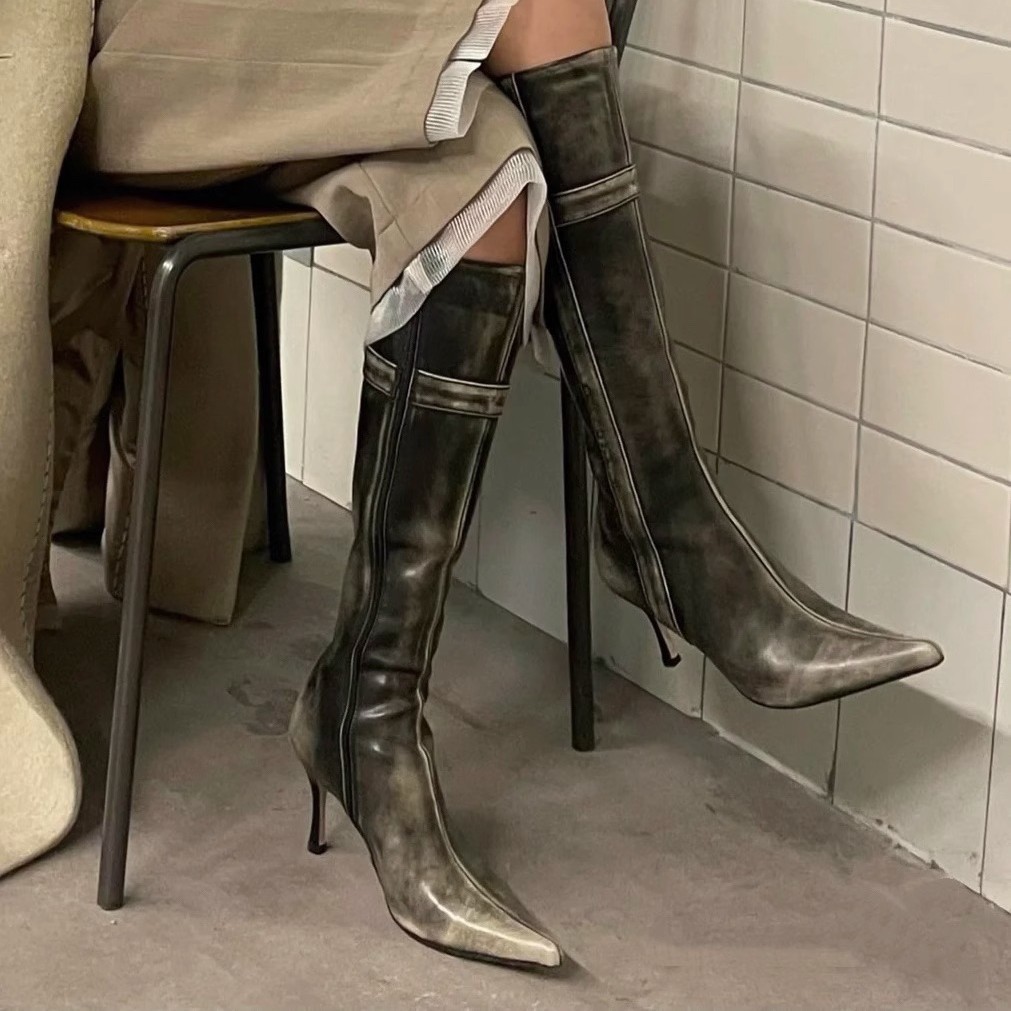 Sexy Designer Women High Boots - Street Fashion Designer 评论和价格