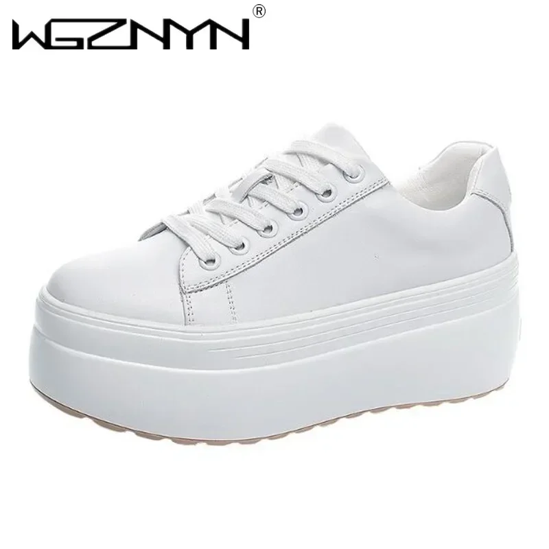 Luxury Autumn Genuine Leather  - Chunky Sneaker Platform 评论和价格