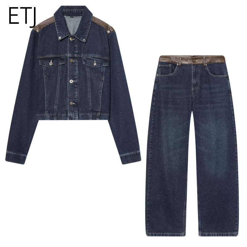 ETJ Women's Denim Jacket & Jea - Street Fashion Jacket 评论和价格