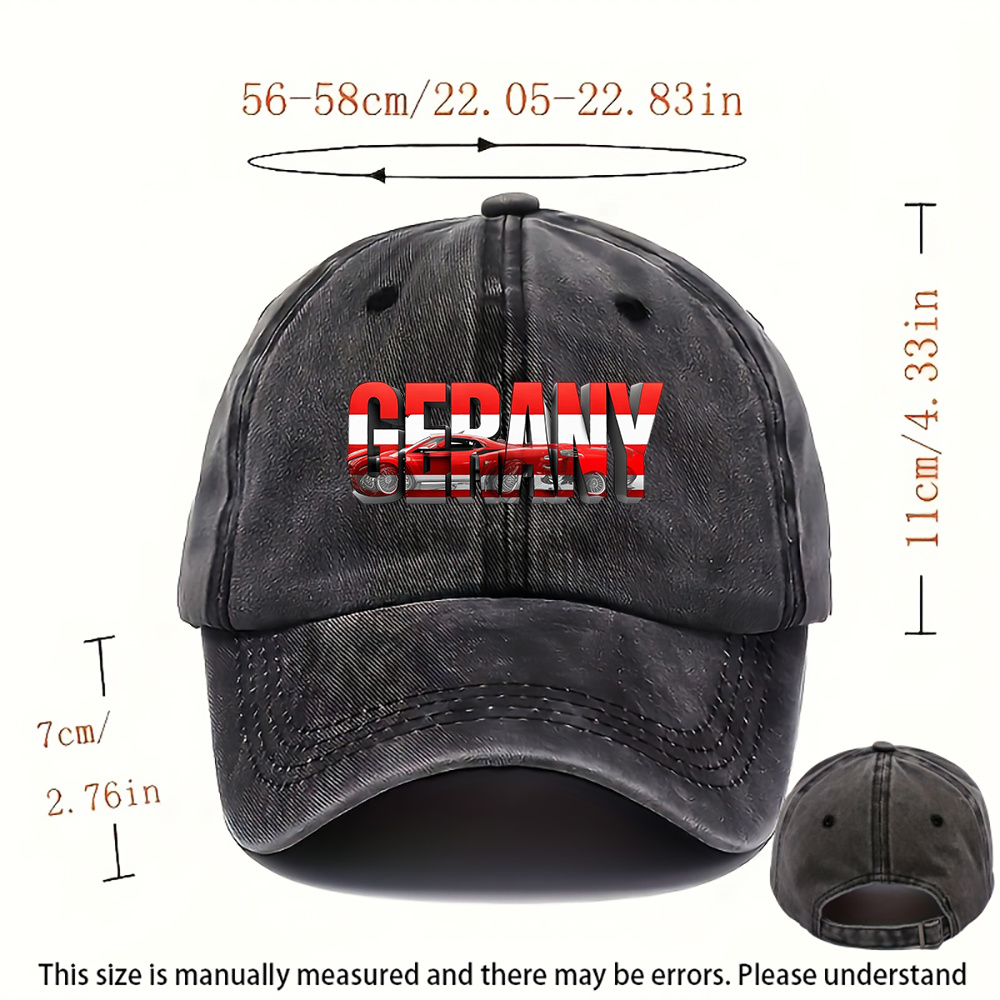 1pc Germany Style Washed Hat,  - Street Fashion Germany 评论和价格