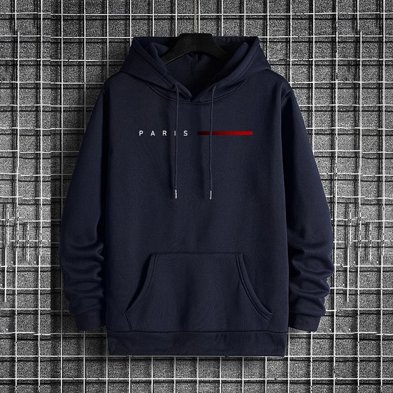 Trendy Mens Hooded Sweatshirt  - Street Fashion Paris 2025 评论和价格
