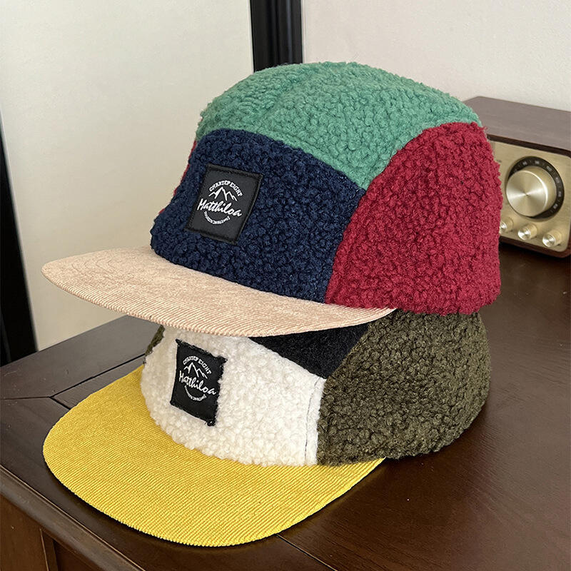 5 Panel Retro Fleece Cap for M - Corduroy Cap 5 Panel 评论和价格