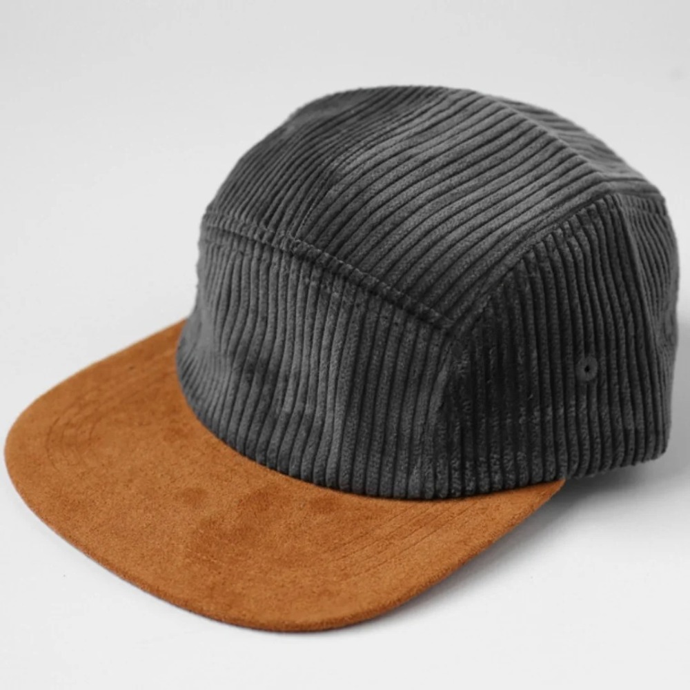 Casual Retro Flat Brim Basebal - Corduroy Cap 5 Panel 评论和价格