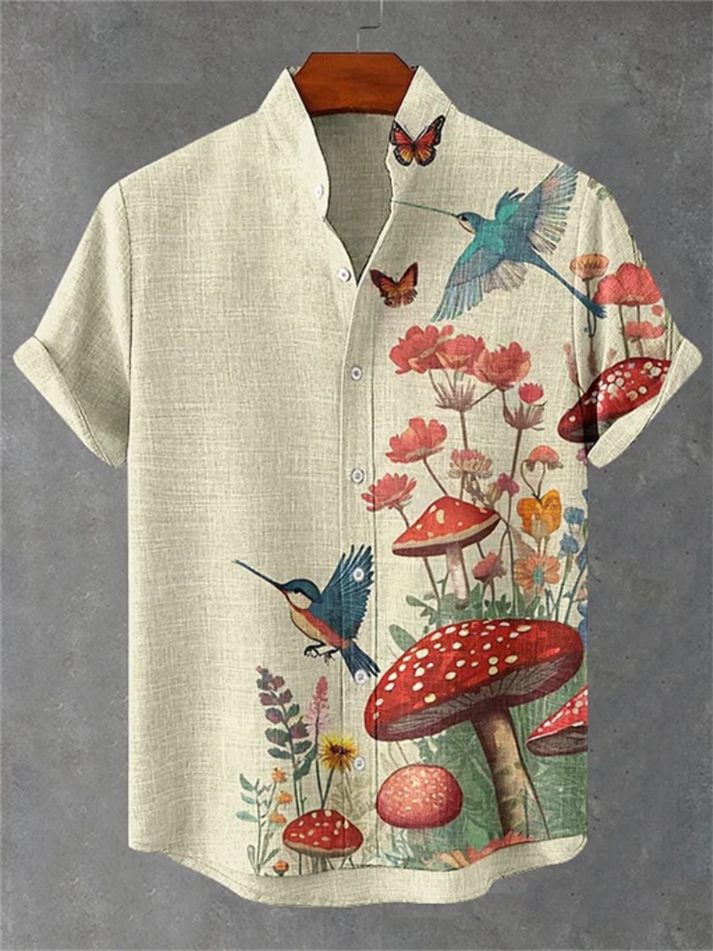 Men's Summer Linen Shirt Short - Street Fashion Shanghai 评论和价格