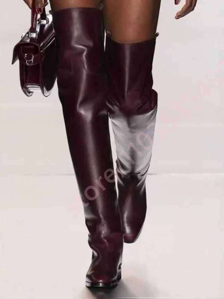 2025 Ladies Round Toe Over Kne - Street Fashion Model 评论和价格