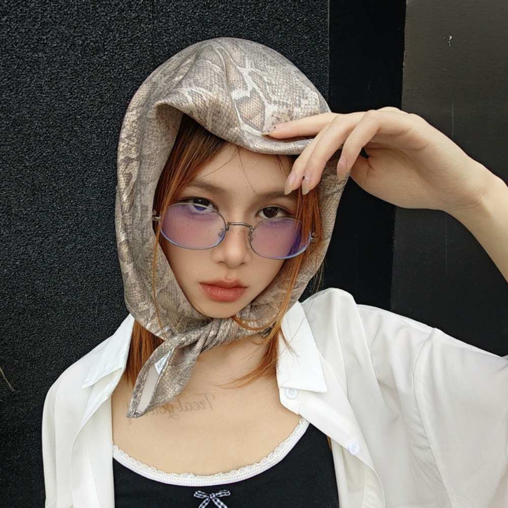 Headwear Y2K Snake Print Hair  - Street Fashion Baggy 评论和价格