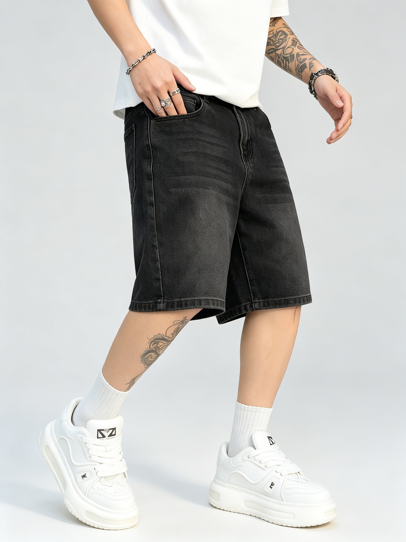 Y2K Aesthetic Baggy Jeans Men, - Street Fashion Baggy 评论和价格