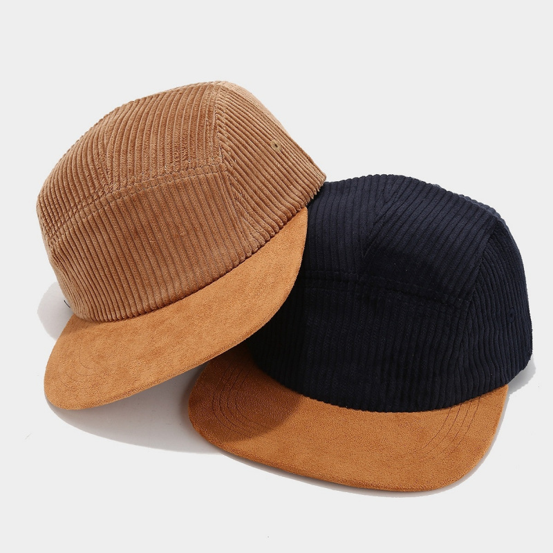 Retro Corduroy 5 Panel Cap wit - Corduroy Cap 5 Panel 评论和价格