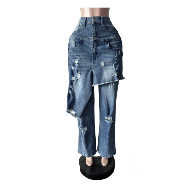 Fashion Denim Pants Women Stre - Street Fashion Fall 2025 评论和价格